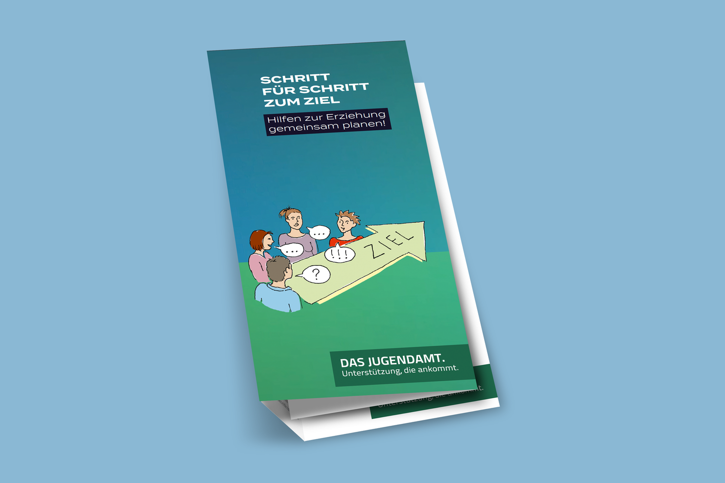 Flyer "Schritt für Schritt zum Hilfeplan"